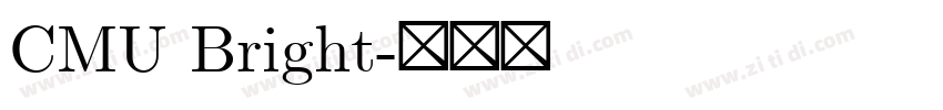 CMU Bright字体转换